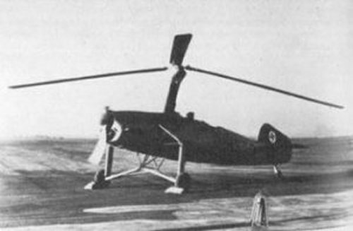Focke-Wulf Fw 186 Prototype helicopter, reconnaissance
