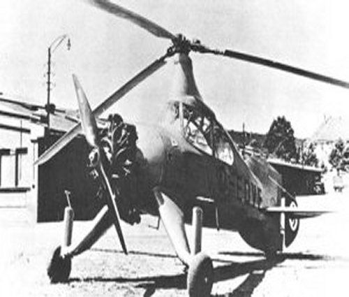 Flettner Fl 184 Prototype reconnaissance helicopter