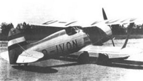 Heinkel He 74 Prototype fighter, advanced trainer