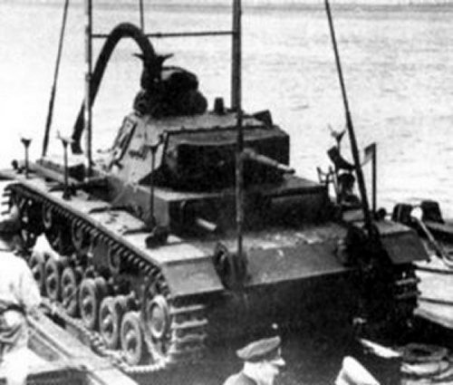 Panzer III als Tauchpanzer
