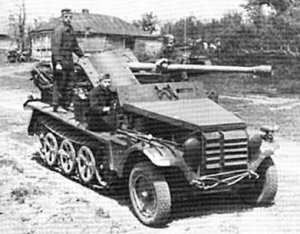  5 cm PaK 38 (Sf) auf Fgst Zgkw 1t Sd.Kfz. 10